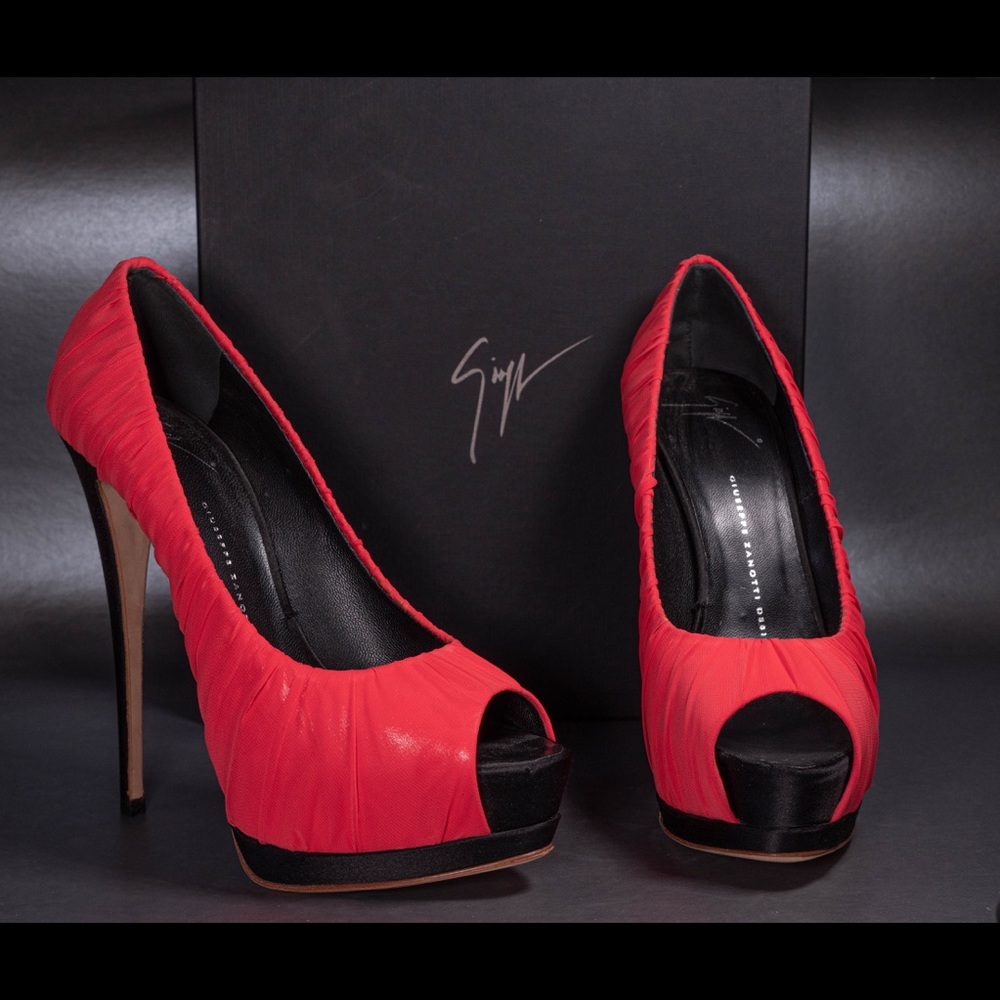 Zanotti Coral Chiffon Heels